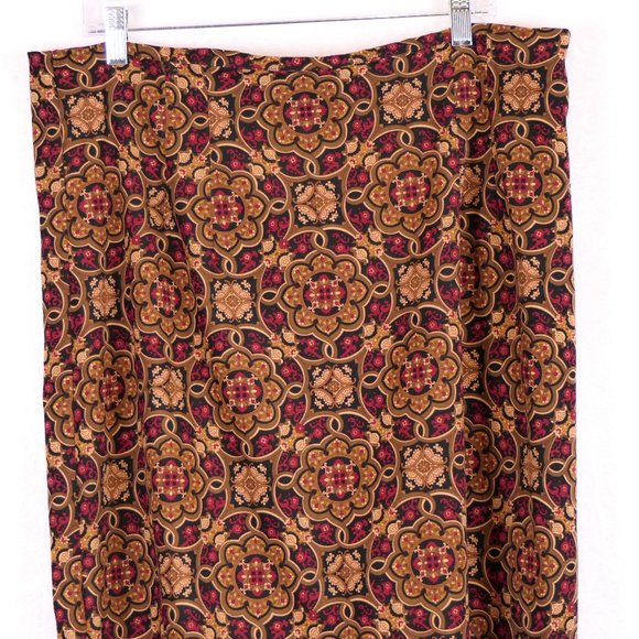 Christopher & Banks Women's Size 16 Elegant Print Stretch Skirt - Picture 1 of 7